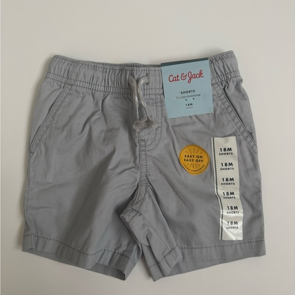 Cat & Jack Other - Cat & Jack Gray Drawstring Kids Shorts Size 18 months NWT